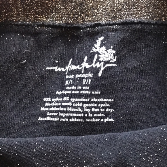 Free people intimately biker shorts layering xs s 0 2 4 6 glitter bottoms - Picture 3 of 3